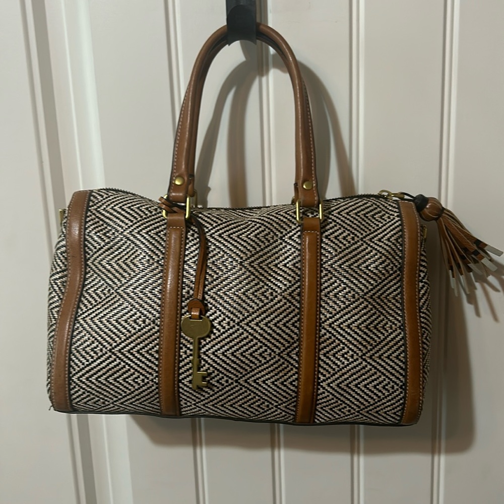 Fossil Satchel with Matching Wallet